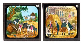 [DICKENS, CHARLES.] Scenes from Pickwick. Coloured Lithographic Lantern Slides.